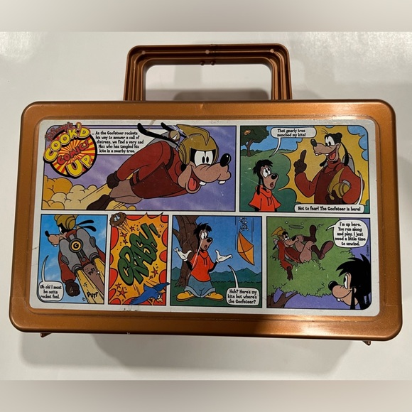 Vintage 1990’s Cook’d Comics Up Copper Color Lunch Box Made In U.S.A. - Picture 1 of 8